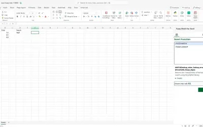 Fuzzy Match for Excel — Microsoft 365 plugin