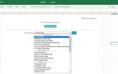 GCC Excel Visualization Add-ins — Microsoft 365 plugin