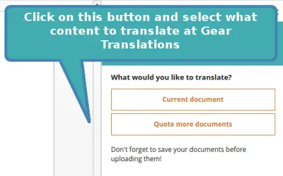 GearTranslations - Professional Translations — Microsoft 365 plugin