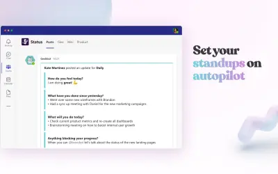 Geekbot Standups | Daily Syncs & More — Microsoft 365 plugin