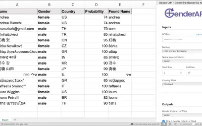 GenderAPI.io | Identify Gender from Names in Excel — Microsoft 365 plugin