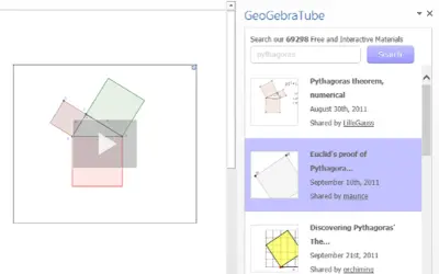 GeoGebraTube — Microsoft 365 plugin