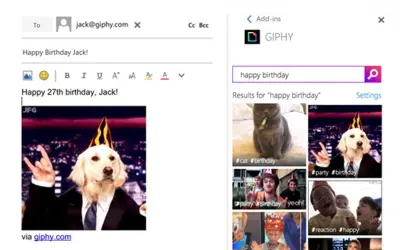 GIPHY — Microsoft 365 plugin