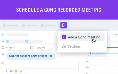 Gong for Outlook — Microsoft 365 plugin