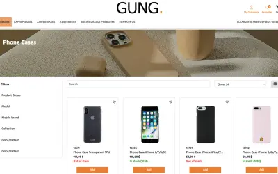 Gung PIM & B2B order portal — Microsoft 365 plugin