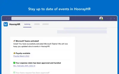HoorayHR — Microsoft 365 plugin