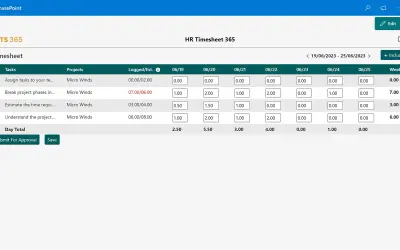HR Timesheet 365 — Microsoft 365 plugin