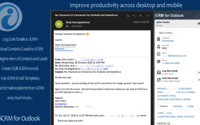 i CRM for Outlook — Microsoft 365 plugin