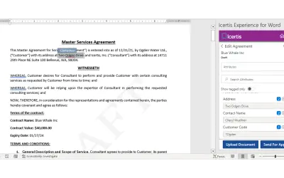 Icertis Experience for Word — Microsoft 365 plugin