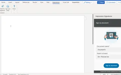 Impression Signatures — Microsoft 365 plugin