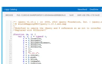 In-Browser File Editor — Microsoft 365 plugin