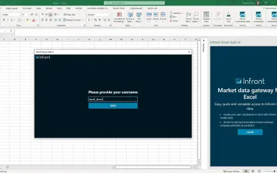 Infront Add-in for Excel — Microsoft 365 plugin