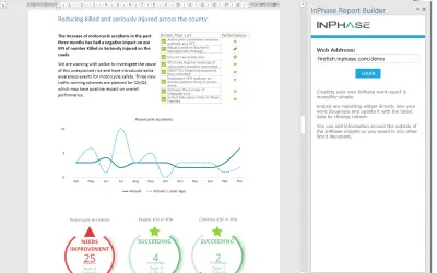 InPhase Report Builder — Microsoft 365 plugin