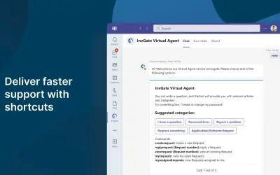 InvGate Virtual Agent — Microsoft 365 plugin