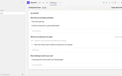 Jell - Daily Standup and Check-ins — Microsoft 365 plugin
