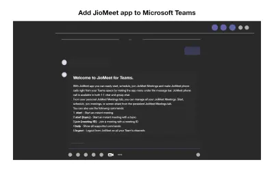 JioMeet — Microsoft 365 plugin