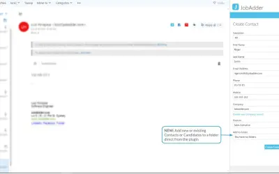 JobAdder — Microsoft 365 plugin