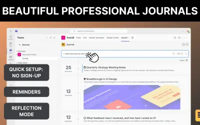 Journal Pro — Microsoft 365 plugin