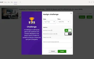 Kahoot! — Microsoft 365 plugin