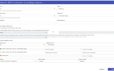 KPI Column by Bamboo — Microsoft 365 plugin