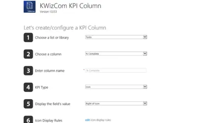 KWizCom KPI Column — Microsoft 365 plugin