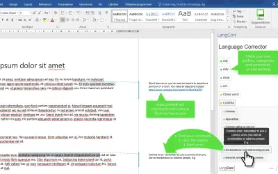 Language Corrector — Microsoft 365 plugin