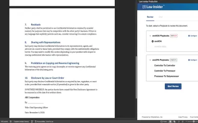 Law Insider — Microsoft 365 plugin
