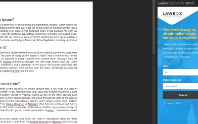 Lawbox Add-in for Word — Microsoft 365 plugin