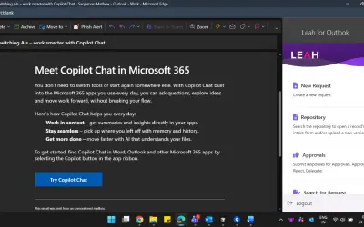Leah for Outlook — Microsoft 365 plugin