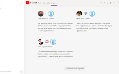 Leapsome — Microsoft 365 plugin