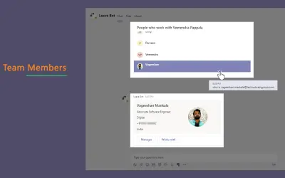 LeaveBot — Microsoft 365 plugin