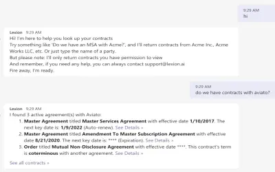 Lexion for Microsoft Teams — Microsoft 365 plugin