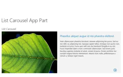 List Carousel — Microsoft 365 plugin