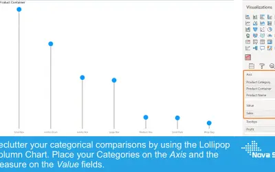 Lollipop Column Chart — Microsoft 365 plugin