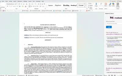 Malbek for Word — Microsoft 365 plugin