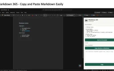 Markdown 365 — Microsoft 365 plugin