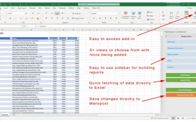 Maropost Connector for Excel — Microsoft 365 plugin