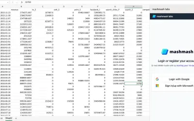 mashmash labs | Run your mixed marketing models (mmm) — Microsoft 365 plugin
