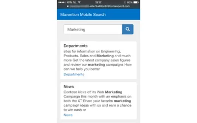 Mavention Mobile Search — Microsoft 365 plugin