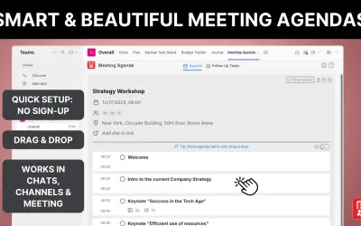 Meeting Agenda — Microsoft 365 plugin