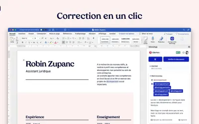MerciApp pour Word — Microsoft 365 plugin