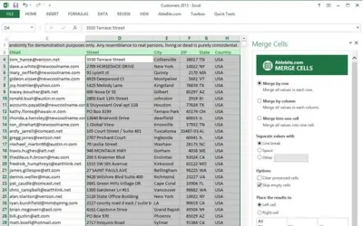 Merge Cells — Microsoft 365 plugin