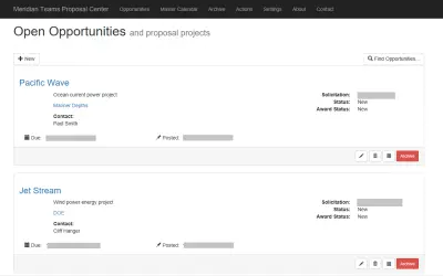 Meridian Teams Proposal Center — Microsoft 365 plugin