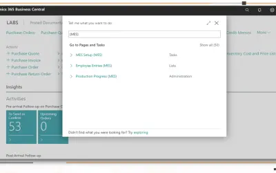 MES Manufacturing execution system — Microsoft 365 plugin