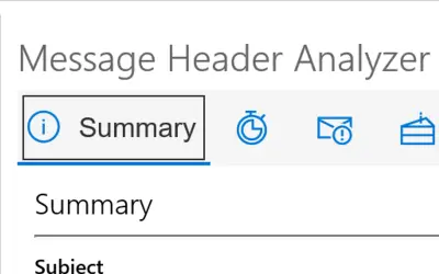 Message Header Analyzer — Microsoft 365 plugin