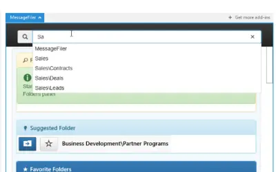 MessageFiler — Microsoft 365 plugin