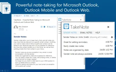 Messageware TakeNote — Microsoft 365 plugin
