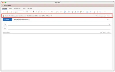 MetaClean for Outlook (On-Demand) — Microsoft 365 plugin
