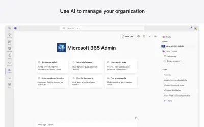 Microsoft 365 Admin — Microsoft 365 plugin