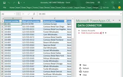 Microsoft PowerApps Office Add-in — Microsoft 365 plugin